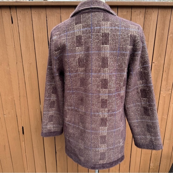 Cyrus | NWT Size Medium Stockholm Plaid Mink Jacket - Picture 16 of 16